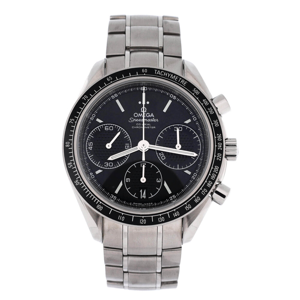 Omega 40 Speedmaster Racing Co-Axial Chronograph Automatic Watch Stainless Steel